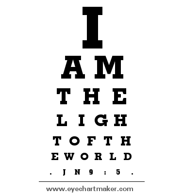eyechart JOHN 9.5